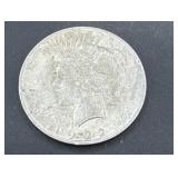 1922 silver peace dollar