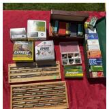 Large amount of empty ammunition boxes/shells