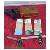 Concrete dog damaged foot cedar chest pencil