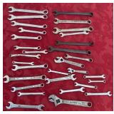 Large amount of wrenches