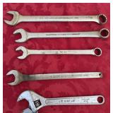 Large amount of large wrenches