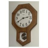 Wooden wall clock battery operated
