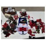 Large amount of Christmas decorations, Santa