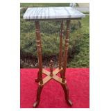 Beautiful marble top plant stand/lamp stand 27.5