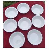 Corelle Corning ware cereal bowls