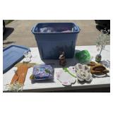 Rubbermaid tote with large amount of Easter