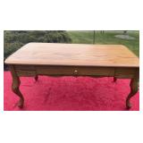 Oak wooden coffee table 42 inches long 20 inches