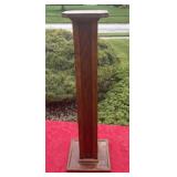 Vintage wooden plant stand 36 inch tall