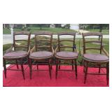 Set of four antique chairs few chairs need