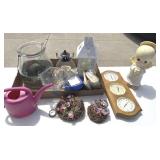 Candle lanterns, barometer, miscellaneous