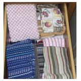 Large amount of kitchen towels