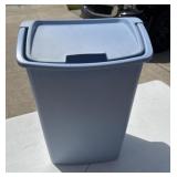 Plastic trashcan