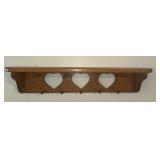 Oak heart shelf