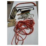 Extension cord foot pump saw