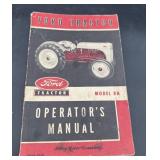 1950s Ford tractor model 8N operators manual