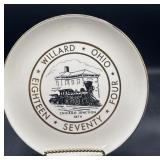 Willard Ohio 1874 Chicago Junction train plate