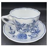 Blue Danube teacup, and saucer