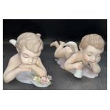 Pair of angel figurines