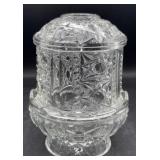 Indiana glass fairy lamp base has a few minor chip