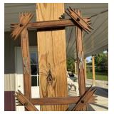 Outstanding antique wooden picture frame