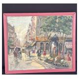 New York early signed Stare painting on canvas