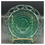 Imperial glass Green plate 7ï¿½