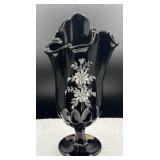 Fenton hand painted swung vase original sticker