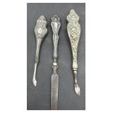 Art Novo Sterling manicure tools