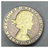 1952 Queen Elizabeth coronation button