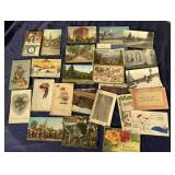 Large amount of vintage postcards, some holiday