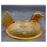 Hen on nest top only