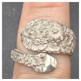 1932 Sterling spoon ring Alvin