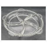 Imperial candlewick large divided dish 10 inch