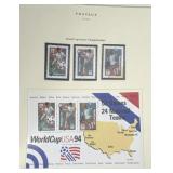 World Cup soccer championship postage stamps