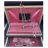 Vintage costume jewelry/box