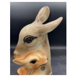 Royal Copley deer 9' glase mark on ear as pictured
