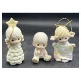 Precious moments Christmas ornaments