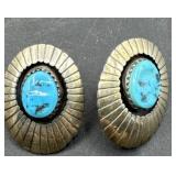 Sterling Native American turquoise earrings