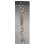 Unusual carved antique rosary
