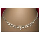 Antique rhinestone necklace