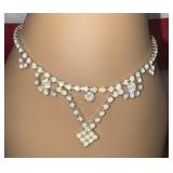 Antique rhinestone necklace