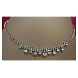 Antique rhinestone necklace