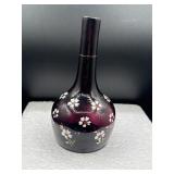 Early hand blown amethyst bottle