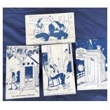 1940s comic Risquï¿½ arcade cards