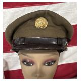 Vintage WW2 military Service hat