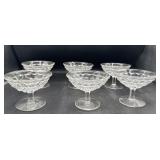 American Fostoria set of six sherbets
