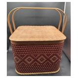 Vintage picnic basket