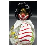 Art glass clown paperweight