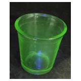Agate green uranium shot glass