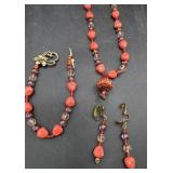Costume necklace/bracelet/earrings